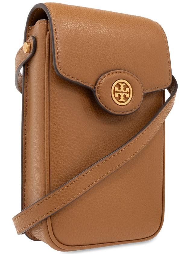 Tory Burch ‘Robinson’ Phone Pouch With Strap, Women's, Brown - TORY BURCH - BALAAN 4