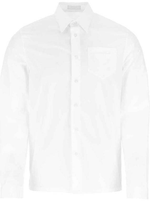 Long Sleeve Shirt SC541S2111XV2 F0009 White - PRADA - BALAAN 2