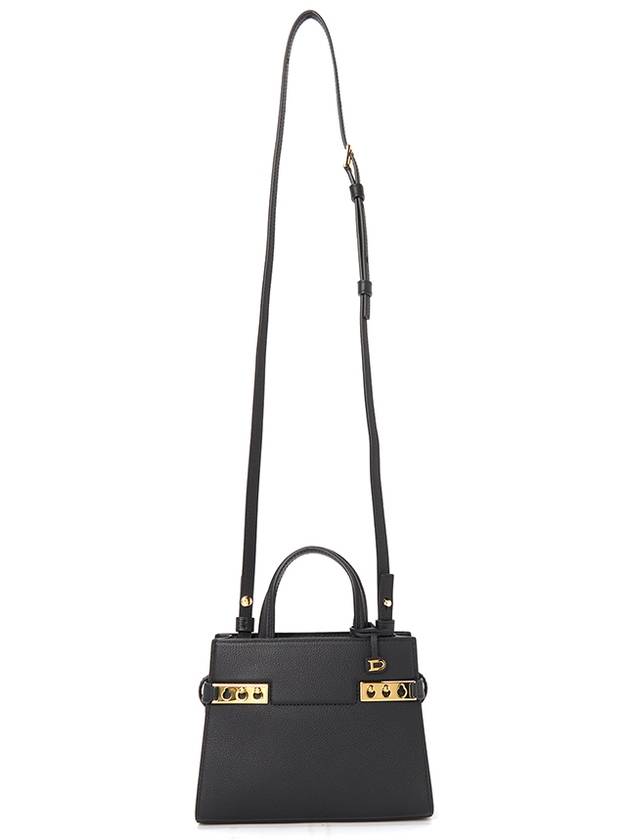 Tempete Crush Cross Bag Black - DELVAUX - BALAAN 9