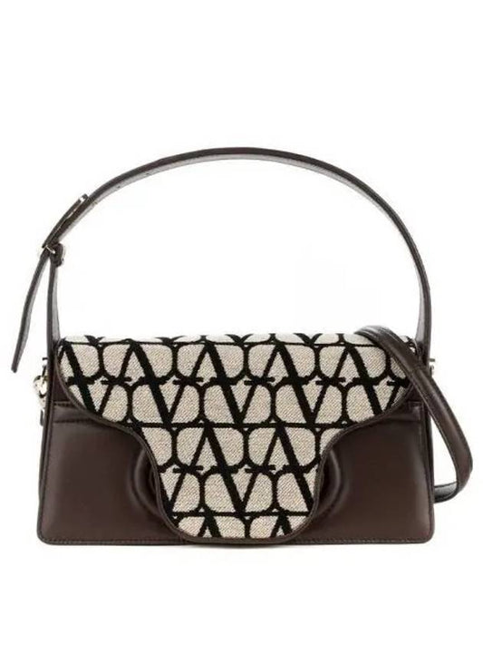 Toile Iconographe Flap Shoulder Bag Black - VALENTINO - BALAAN 2