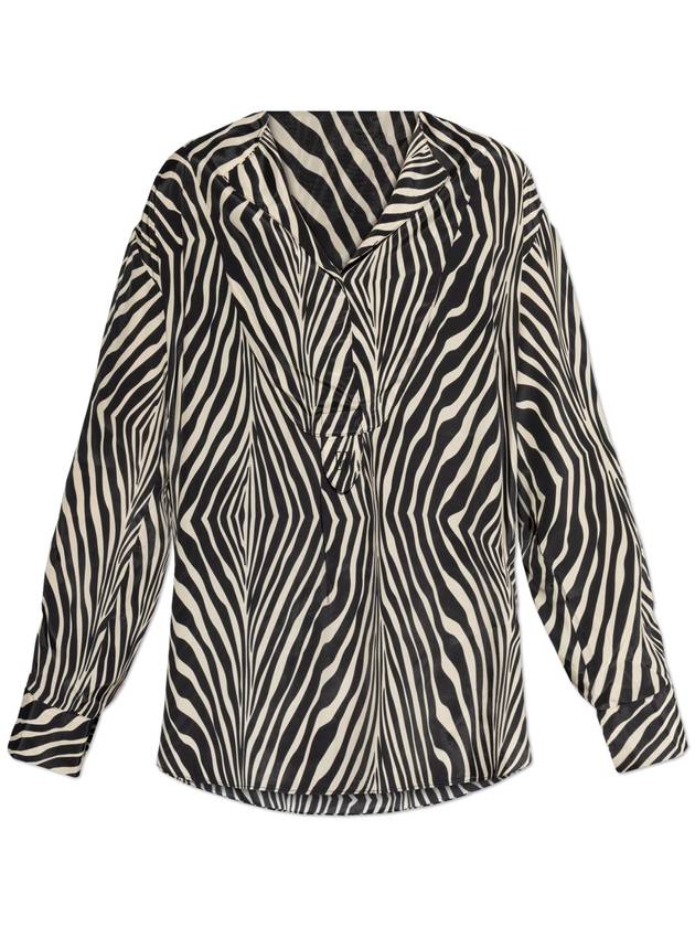 By Malene Birger Shirt With Animal Pattern, Women's, Black - BY MALENE BIRGER - BALAAN 1