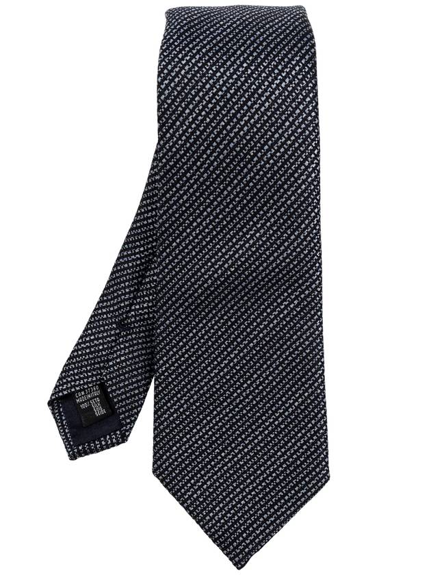 Giorgio Armani Silk Tie, Men's, Navy Blue - GIORGIO ARMANI - BALAAN 1