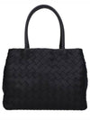 Intrecciato Lambskin Tote Bag Black - BOTTEGA VENETA - BALAAN 4