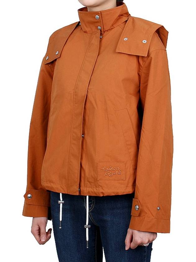 Hooded Blouson Jacket Orange - MAISON KITSUNE - BALAAN 5