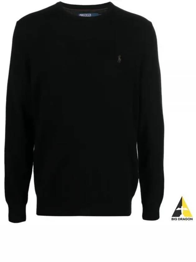 Logo Basic Pullover Knit Top Black - POLO RALPH LAUREN - BALAAN 2