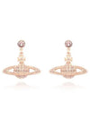 Mini Bas Relief Drop Earrings Rose Gold - VIVIENNE WESTWOOD - BALAAN 3