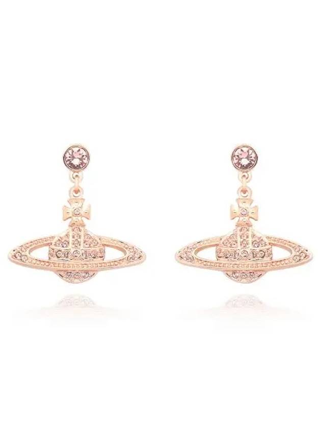 Mini Bas Relief Drop Earrings Rose Gold - VIVIENNE WESTWOOD - BALAAN 3