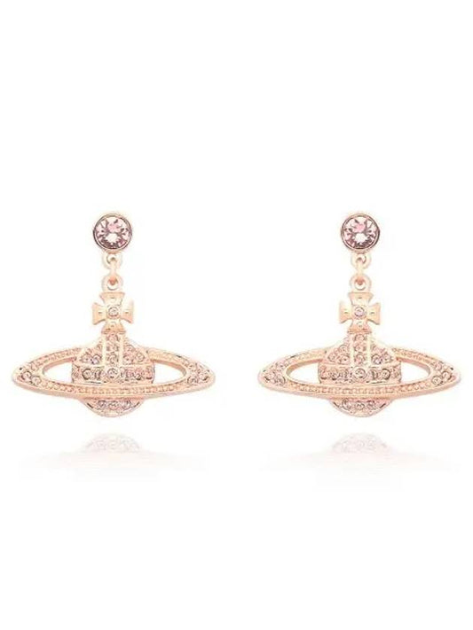 Mini Bas Relief Drop Earrings Rose Gold - VIVIENNE WESTWOOD - BALAAN 2