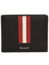 Men's Tevye Leather Half Wallet Black - BALLY - BALAAN 2