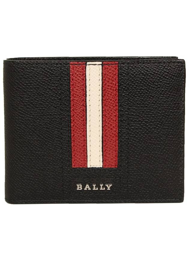 Men's Tevye Leather Half Wallet Black - BALLY - BALAAN 2