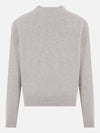 Baby Fox Patch Regular Knit Top Light Grey Melange - MAISON KITSUNE - BALAAN 4