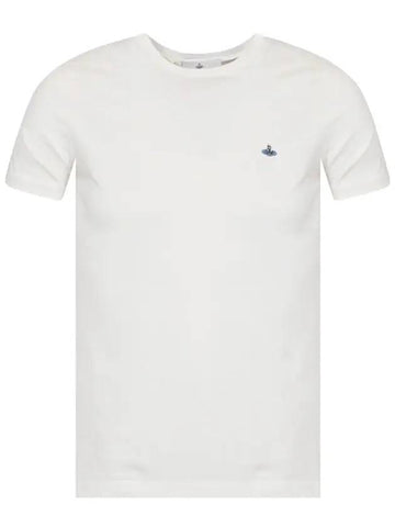 ORB Embroidery Short Sleeve T-Shirt White - VIVIENNE WESTWOOD - BALAAN 1