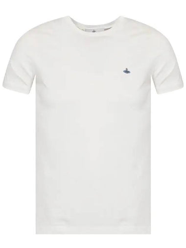 ORB Embroidery Short Sleeve T-Shirt White - VIVIENNE WESTWOOD - BALAAN 1