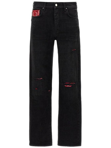 Amiri 'Bandana Repair' Jeans - AMIRI - BALAAN 1