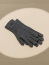 Knit Logo Gloves Charcoal - RECLOW - BALAAN 7
