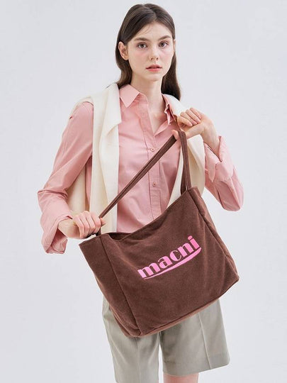 HOLIDAY TERRY BAG BROWN - MACNI - BALAAN 2