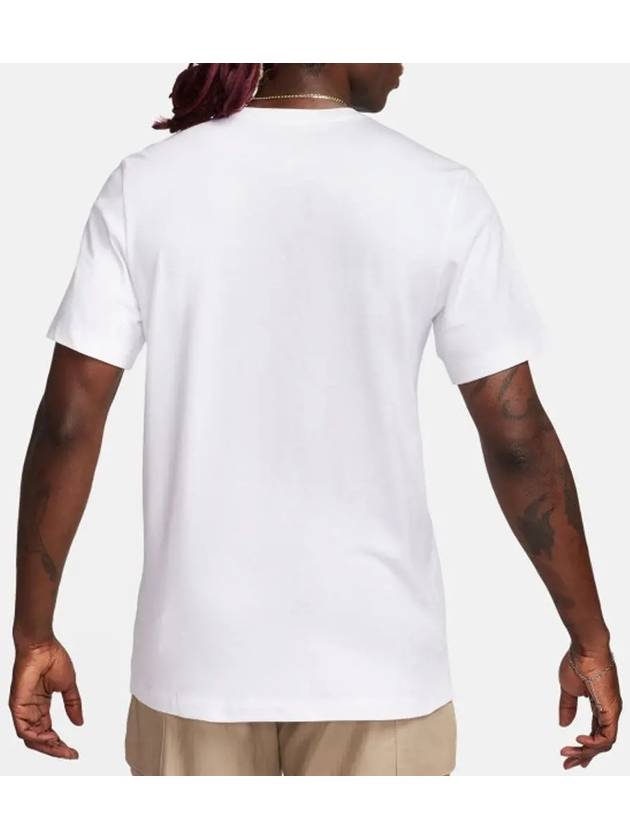 Men's Sportswear 12MO Swoosh Short Sleeves T-Shirt White - NIKE - BALAAN 3