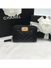 Boy Gold Hardware Grained Calfskin Coin Purse Black - CHANEL - BALAAN 2