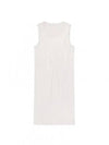 Crushed Satin Tank Mini Dress White - HELMUT LANG - BALAAN 2