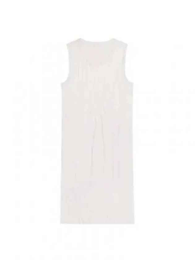 Crushed Satin Tank Mini Dress White - HELMUT LANG - BALAAN 2