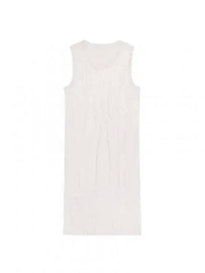 Crushed Satin Tank Mini Dress White - HELMUT LANG - BALAAN 2