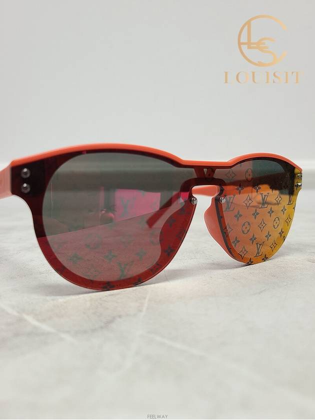 Used luxury goods Lewis It LV Orange Monogram Waimea Round Sunglasses - LOUIS VUITTON - BALAAN 3