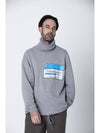 Men's Computer Turtleneck Sweatshirt Gray whyso23FW03 - WHYSOCEREALZ - BALAAN 3