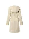 Reversible Signature Hooded Wrap Coat Natural - LOUIS VUITTON - BALAAN 4