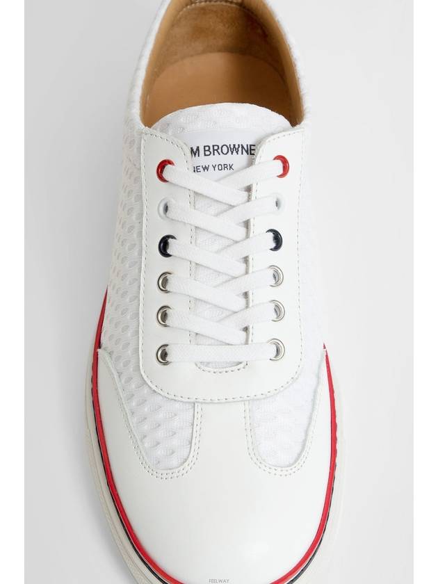 Men's Heavy Athletic Low Top Sneakers White - THOM BROWNE - BALAAN.