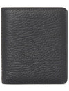 Stitch Leather Compact Half Wallet Black - MAISON MARGIELA - BALAAN 3