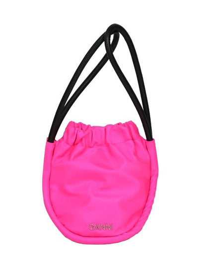 Recycled Nylon Bucket Bag Sugar Plum - GANNI - BALAAN 2