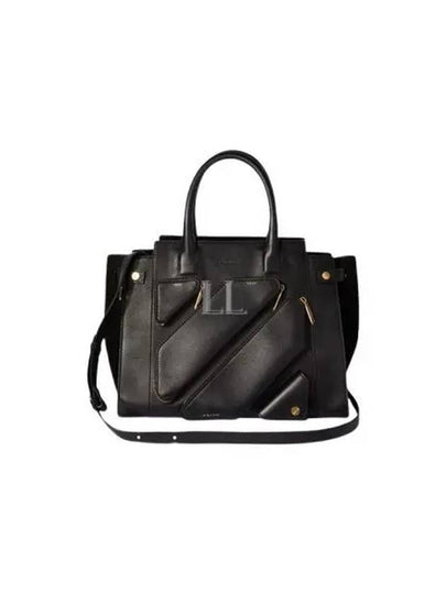 Emboss Diag City Tote Bag Black - OFF WHITE - BALAAN 2