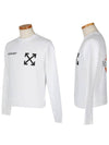 flame bat crew neck long sleeve t-shirt - OFF WHITE - BALAAN 3