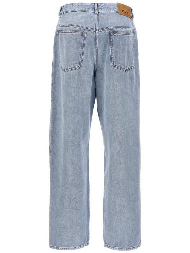 Denim Straight Pants PA0045FBB1H06I30IB ICE BLUE - ISABEL MARANT - BALAAN 3