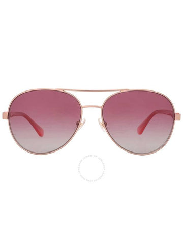 Kate Spade Burgundy Gradient Pilot Ladies Sunglasses AVERIE/S 0000/JR 58 - KATE SPADE - BALAAN 1