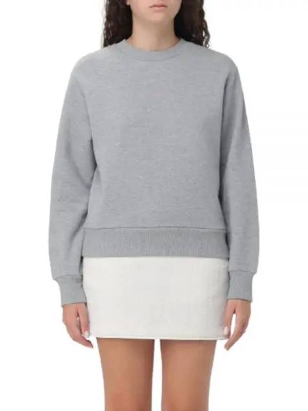 Boxy Micro Logo Sweatshirt Grey - A.P.C. - BALAAN 2