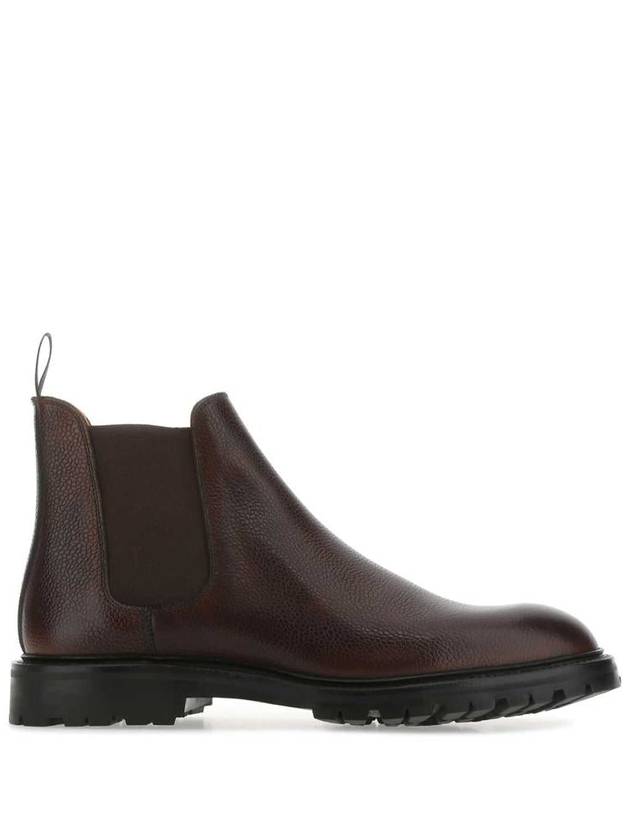 Scotch grain leather Chelsea boots dark brown - CROCKETT & JONES - BALAAN 2