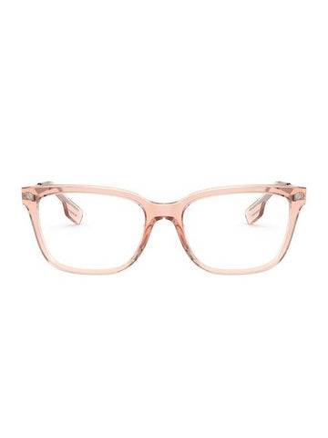 Eyewear Demo Square Horn-rimmed Eyeglasses Pink - BURBERRY - BALAAN 1