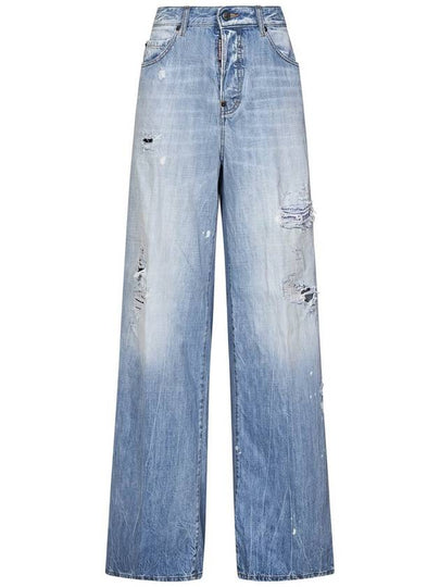 24FW Denim Straight Pants S75LB0951 S30309 470 BLUE - DSQUARED2 - BALAAN 2