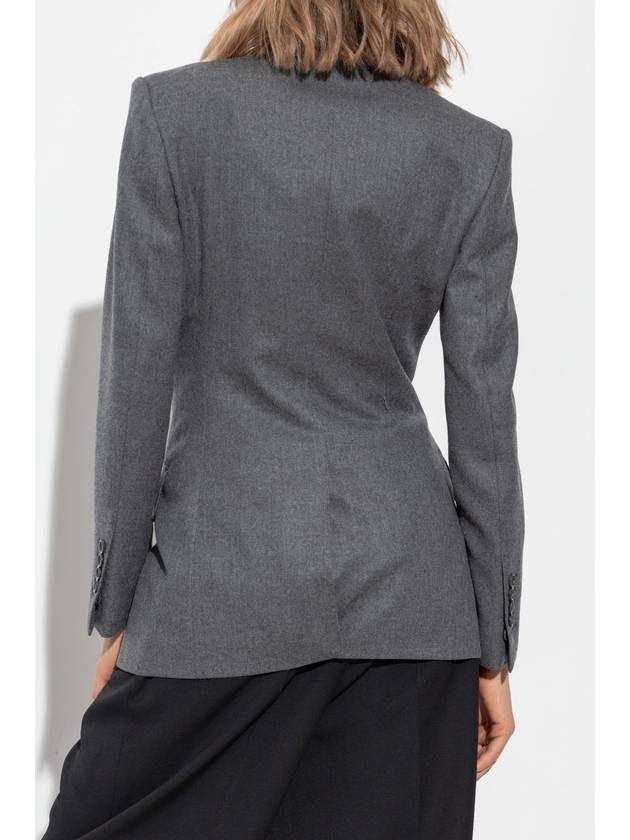 Tom Ford Double-breasted Blazer, Women's, Grey - TOM FORD - BALAAN 4