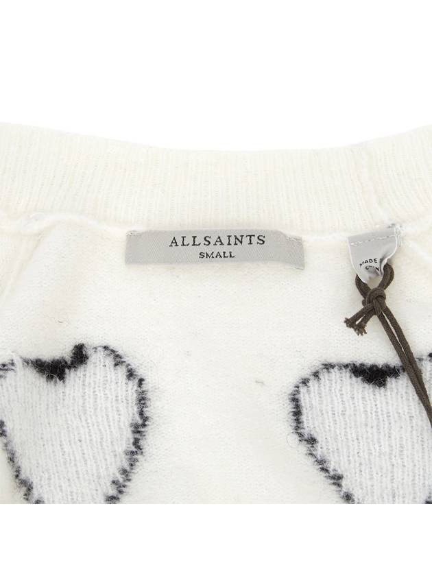 Amora Women s Cardigan WK538Z CHALK WHITE BLACK - ALLSAINTS - BALAAN 7