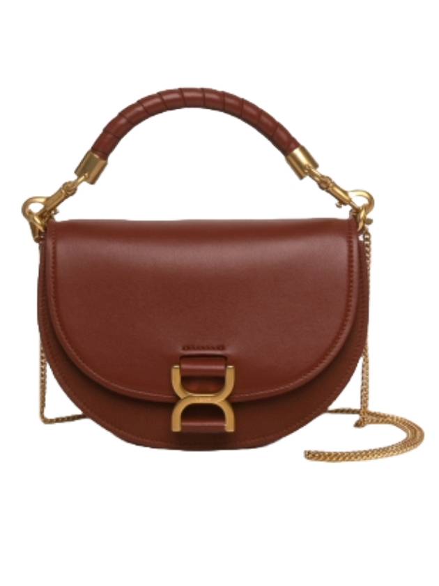 Marcie Chain Flap Shoulder Bag Sepia Brown - CHLOE - BALAAN 1