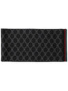 GG Two-Tone Wool Scarf Black - GUCCI - BALAAN 3