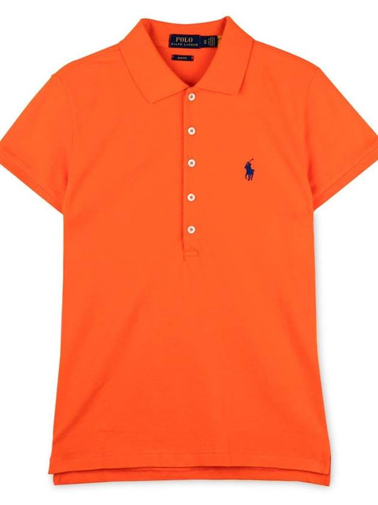 Polo women s pony embroidery logo orange collar 211870245 032 - RALPH LAUREN - BALAAN 2