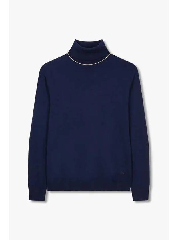 PS roll neck long sleeve wool knit light navy - PAUL SMITH - BALAAN 1