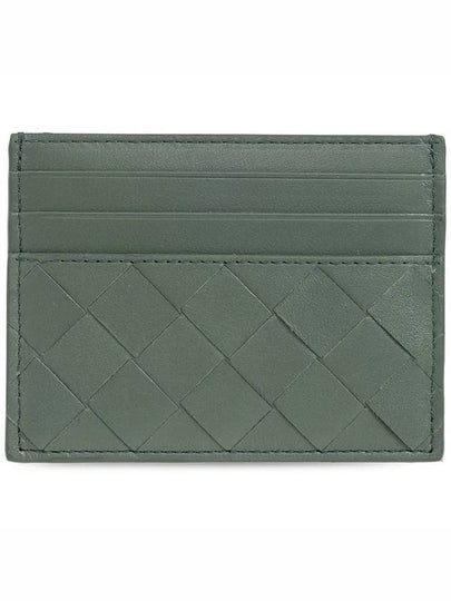 Intrecciato Leather Card Wallet Aloe - BOTTEGA VENETA - BALAAN 2