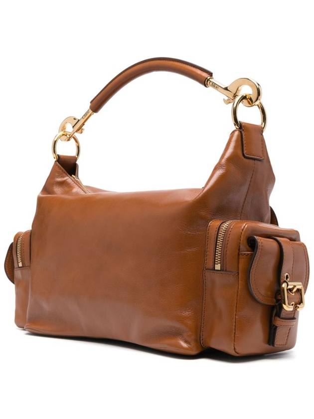 Camera Shiny Leather Shoulder Bag Clay Brown - CHLOE - BALAAN 5