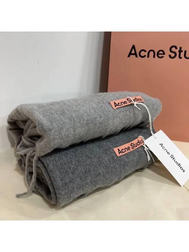 Scarf muffler narrow light gray - ACNE STUDIOS - BALAAN 2