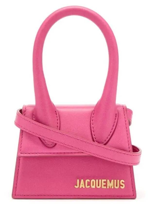 Jacquemus Chiquito Le Chiquito pink leather mini tote bag - JACQUEMUS - BALAAN 1