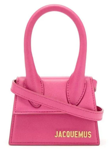 Jacquemus Chiquito Le Chiquito pink leather mini tote bag - JACQUEMUS - BALAAN 1